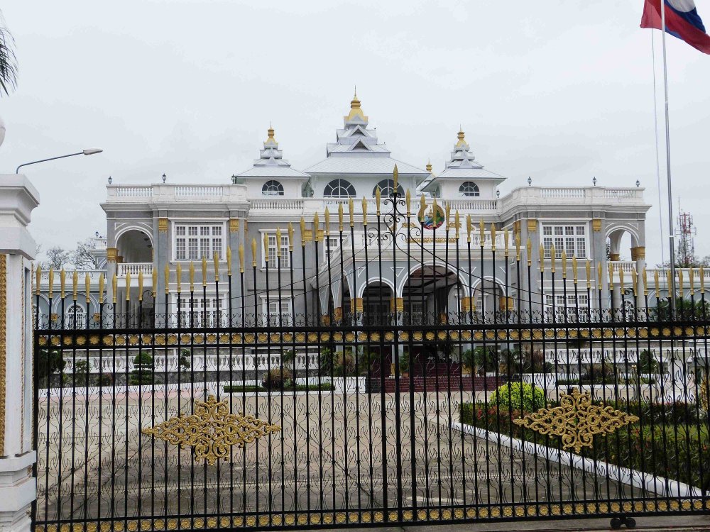 Präsidentenpalast in Vientiane, Laos.