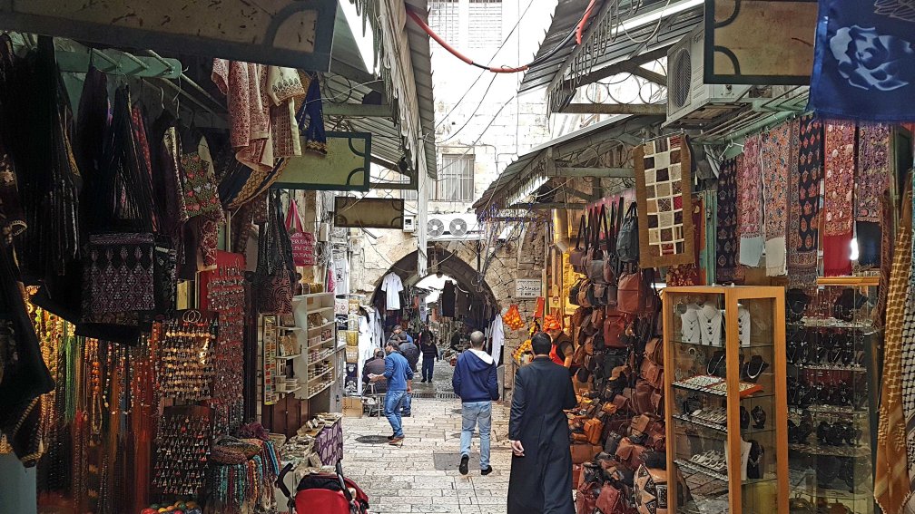 Bazar im arabischen Viertel von Jerusalem
