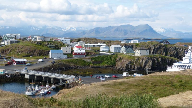 Dorf auf Island