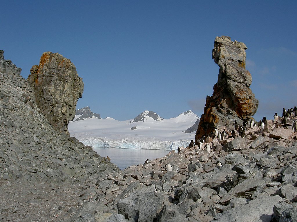 Landschaft in der Antarktis.