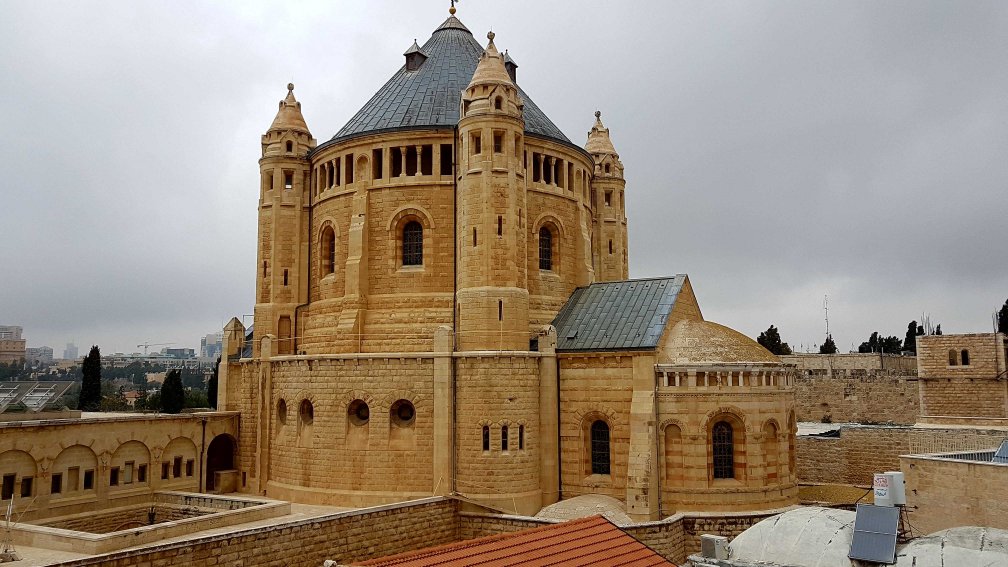 Die Dormitio-Abtei in Jerusalem, Israel