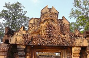 Der Tempel Banteay Srei in Kambodscha