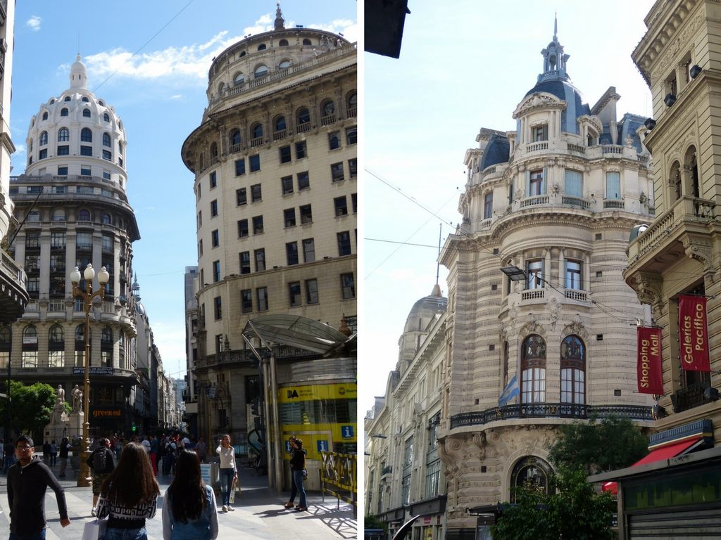 Prachtvolle Gebäude in der Innenstadt von Buenos Aires