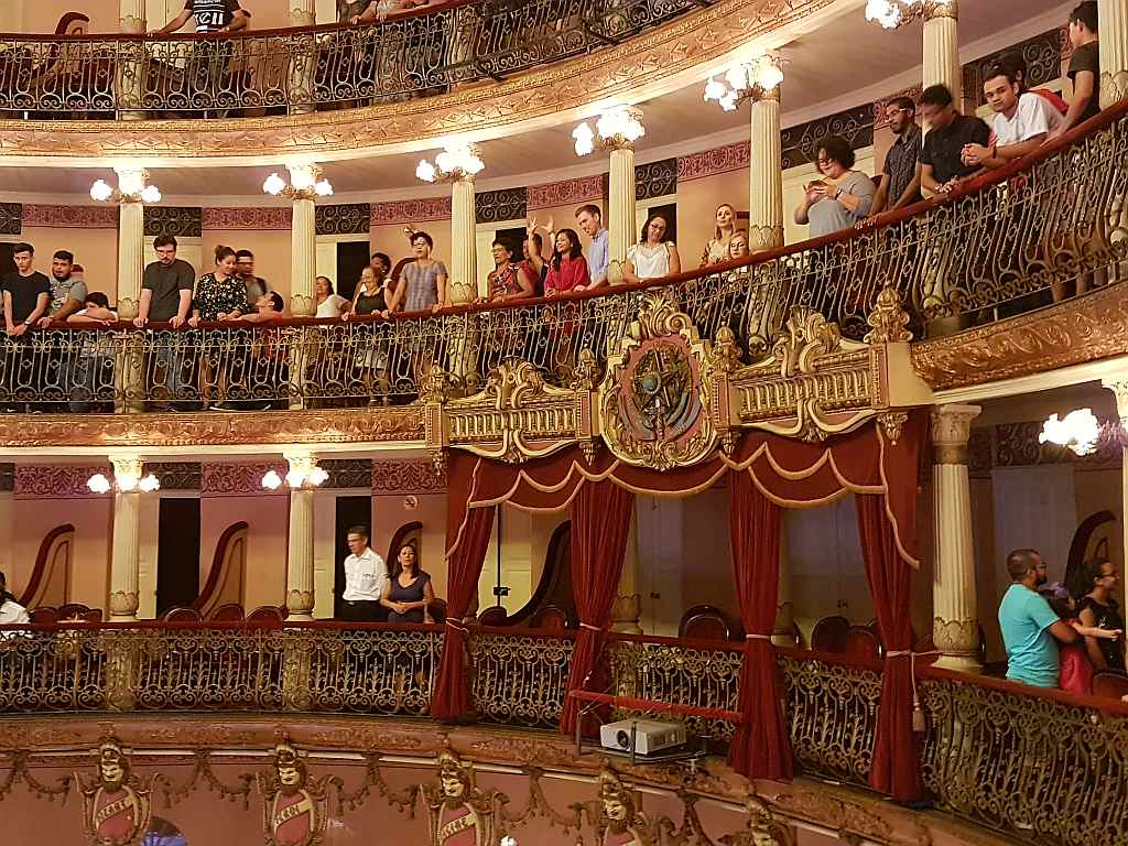Innenraum des Teatro Amazonas in Manaus, Brasilien