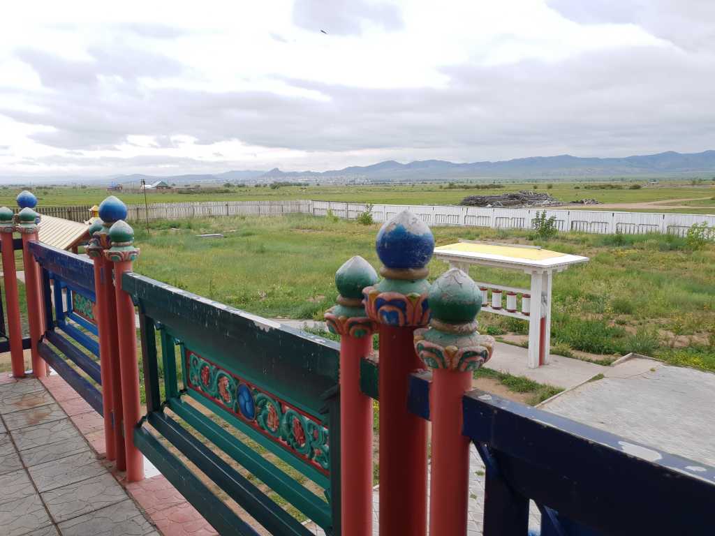 Bild vom Selenga-Tal auf der Transsib-Strecke Richtung Mongolei. 