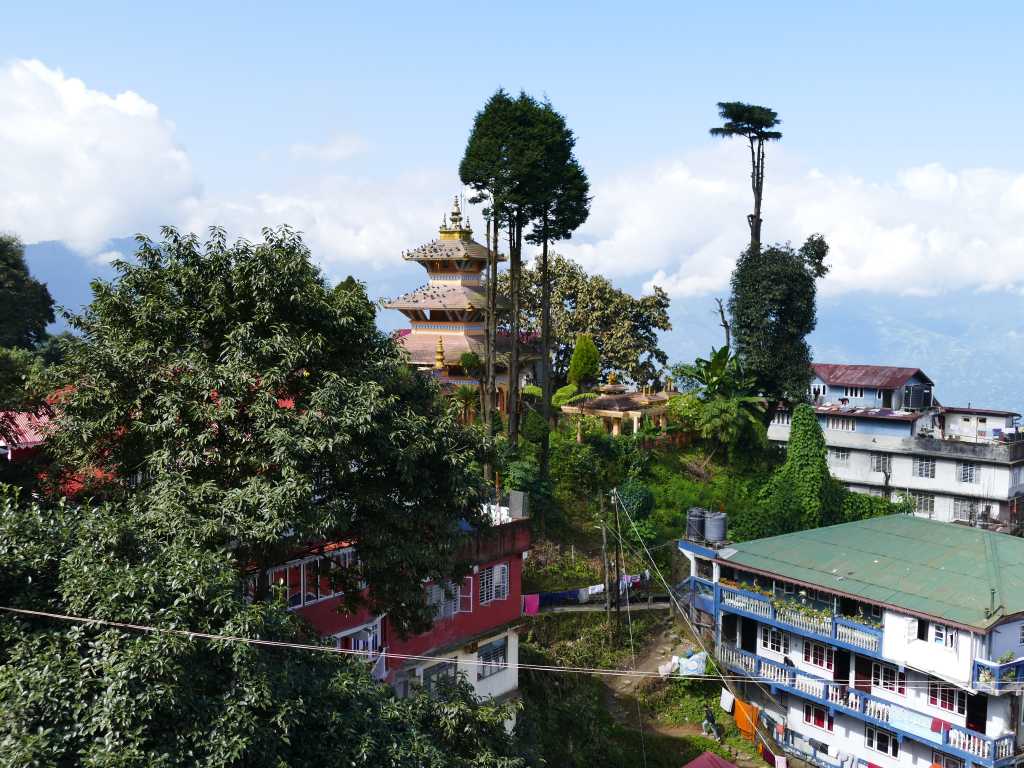 Buddhistischer Tempel in Darjeeling in Indien