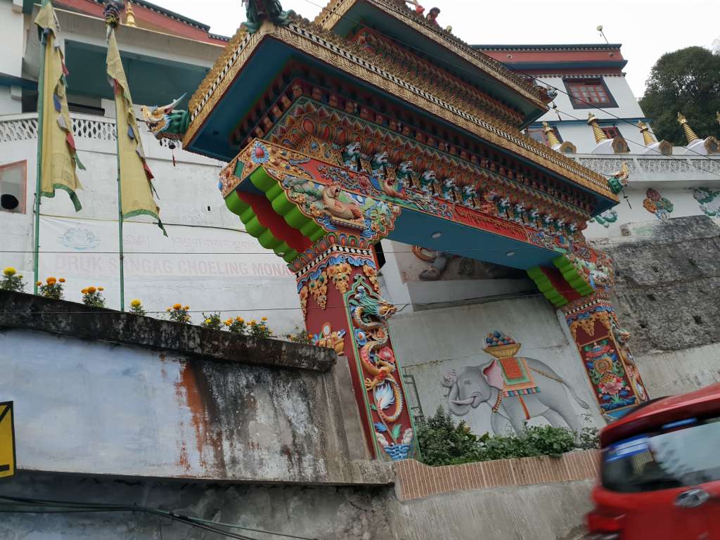 buddhistischer Tempel im indischen Darjeeling. 