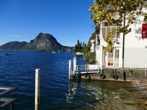 Gandria, eine der schönsten Ortschaften am Luganer See im Tessin, Schweiz.