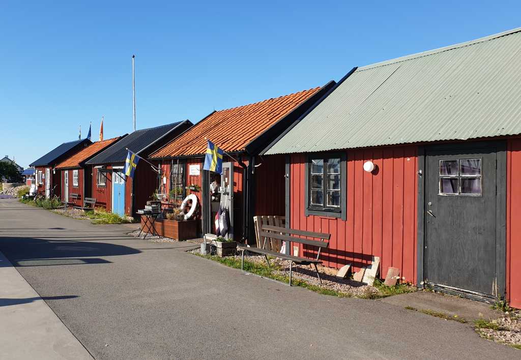 Hafen von Byxelkrok auf der schwedischen Insel Öland.