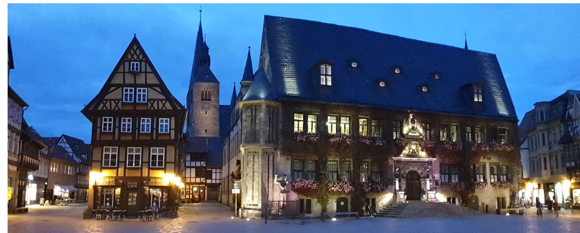 Marktplatz in Quedlinburg mit dem Rathaus
