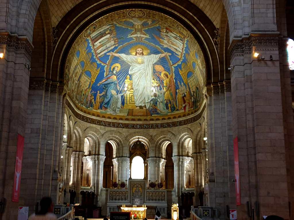 Kirche Sacré-Cœur im Pariser Stadtviertel Montmatre. 