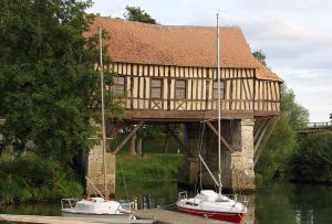 die alte Mühle von Vernon an der Seine, Frankreich
