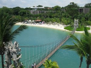 die Insel Sentosa in Singapur