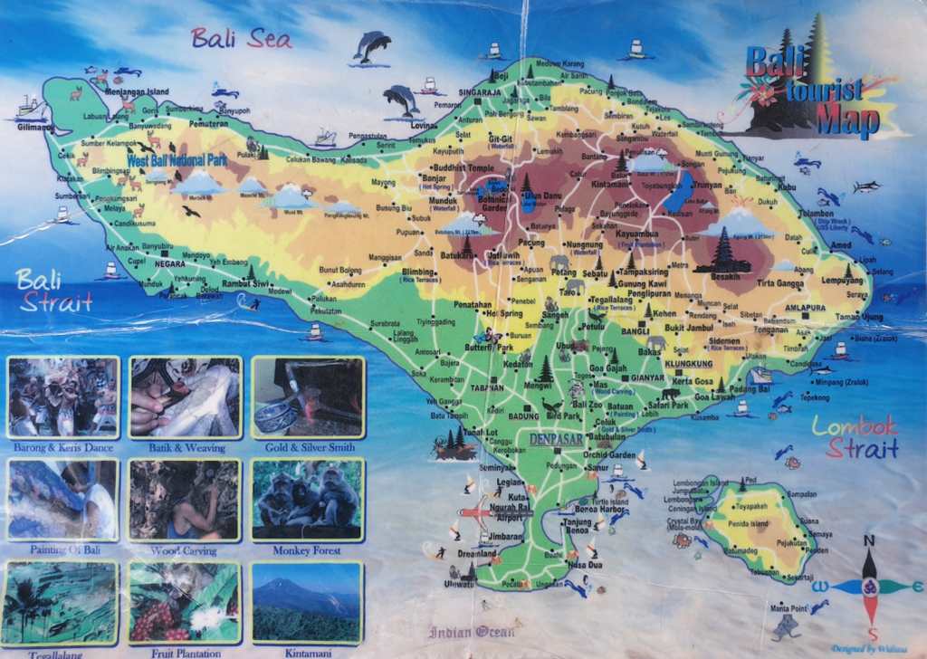 Landkarte von Bali