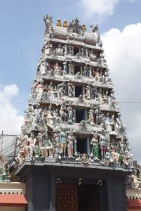 Sri Mariamman Tempels im Stadtvieretl Chinatown in Singapur