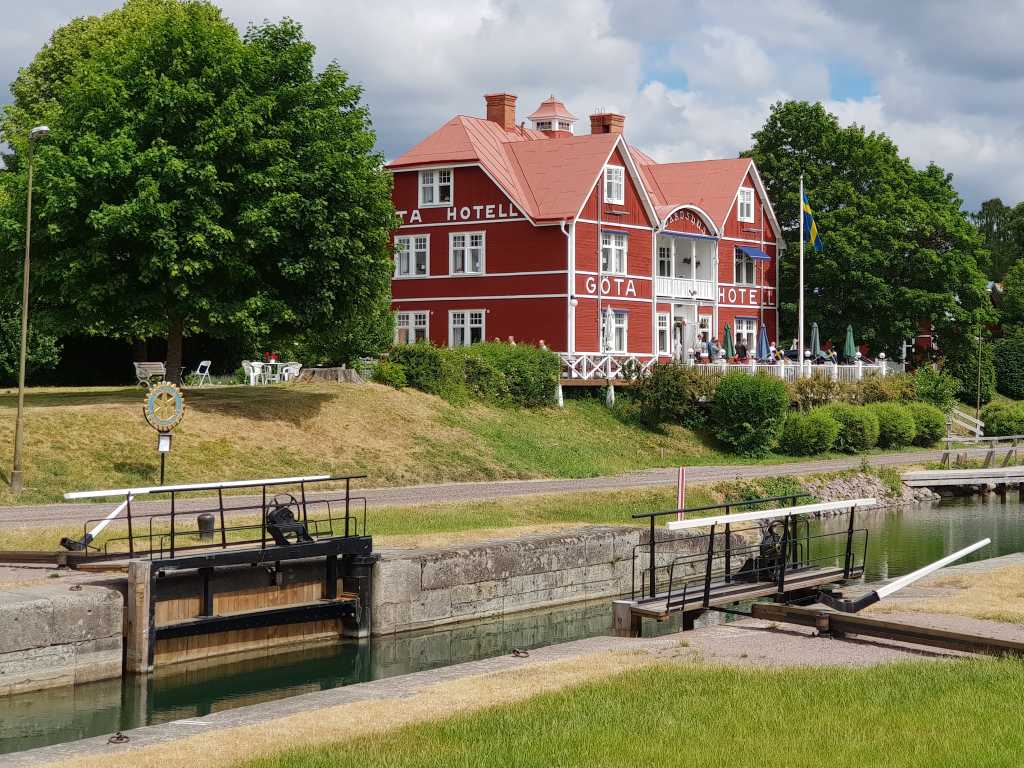 Da will ich bald wieder hin: an den historischen Götakanal. Die Flussschiffe pausierten ebenfalls wegen Corona.