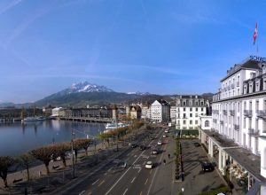das Hotel "Schweizerhof " in Luzern am Vierwaldstättersee