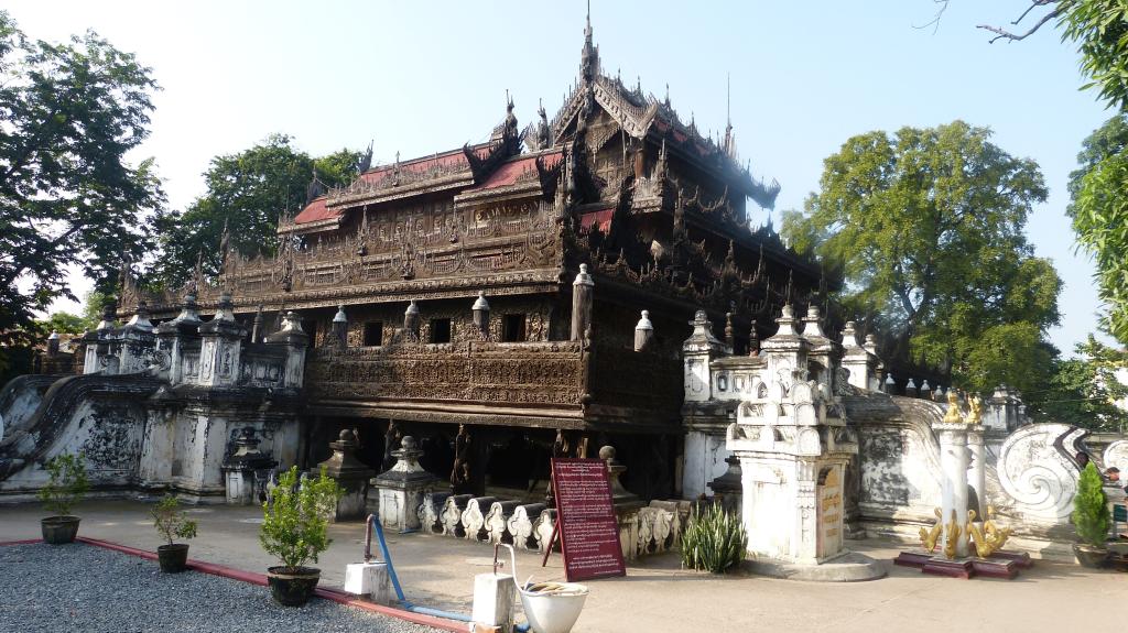 Die Shwenandaw Pagode in Mandalay in Myanmar