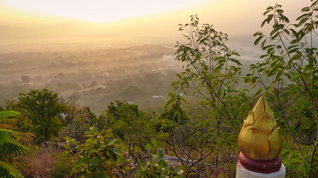 Blick vom Mandalay Hill in Myanmar