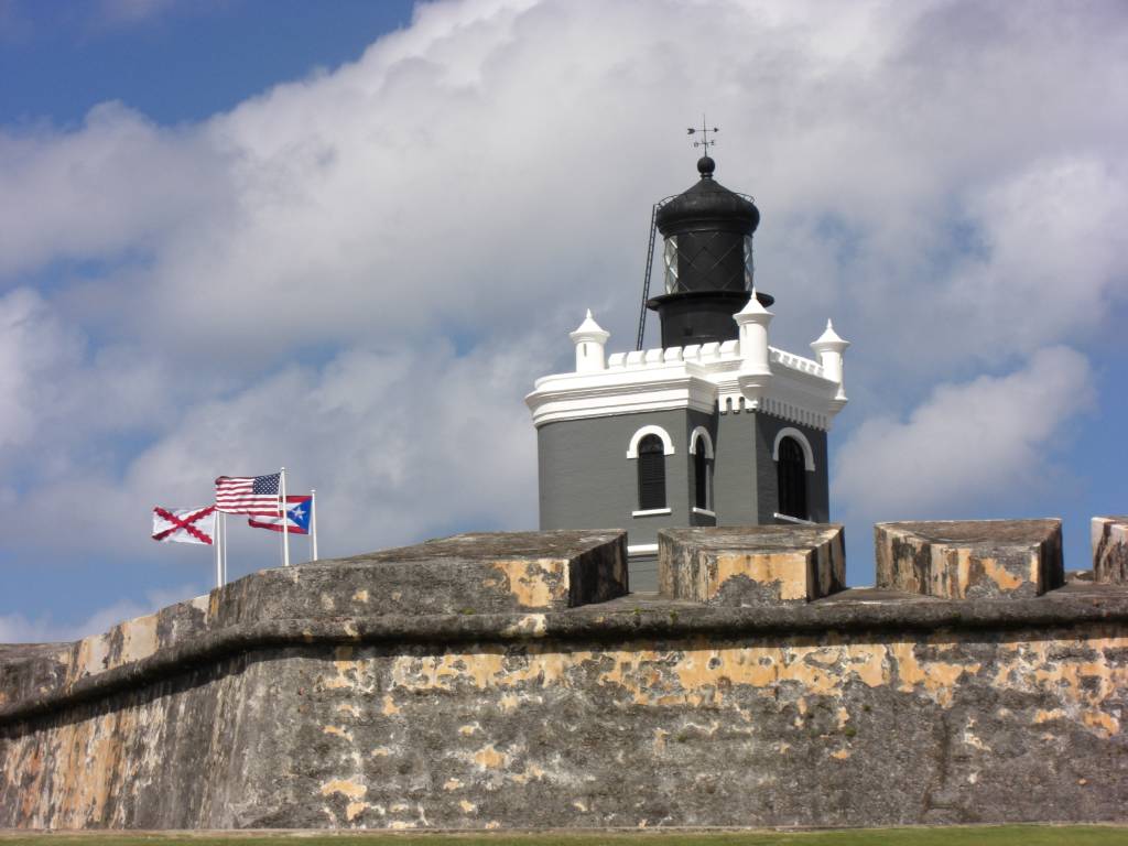 Die Festung San Felipe del Morro in San Juan, der Hauptstadt der Karibikinsel Puerto Rico