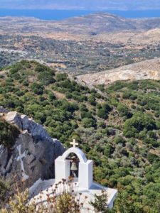 das bergige Innere der Kykladeninsel Naxos, Griechenland