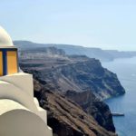 Blick über die Caldera von Santorin, Griechenland
