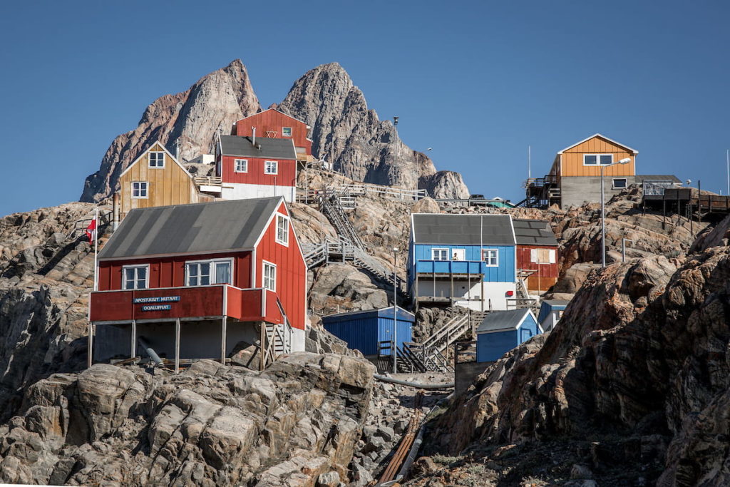 der Ort Uuummannaq auf Grönland
