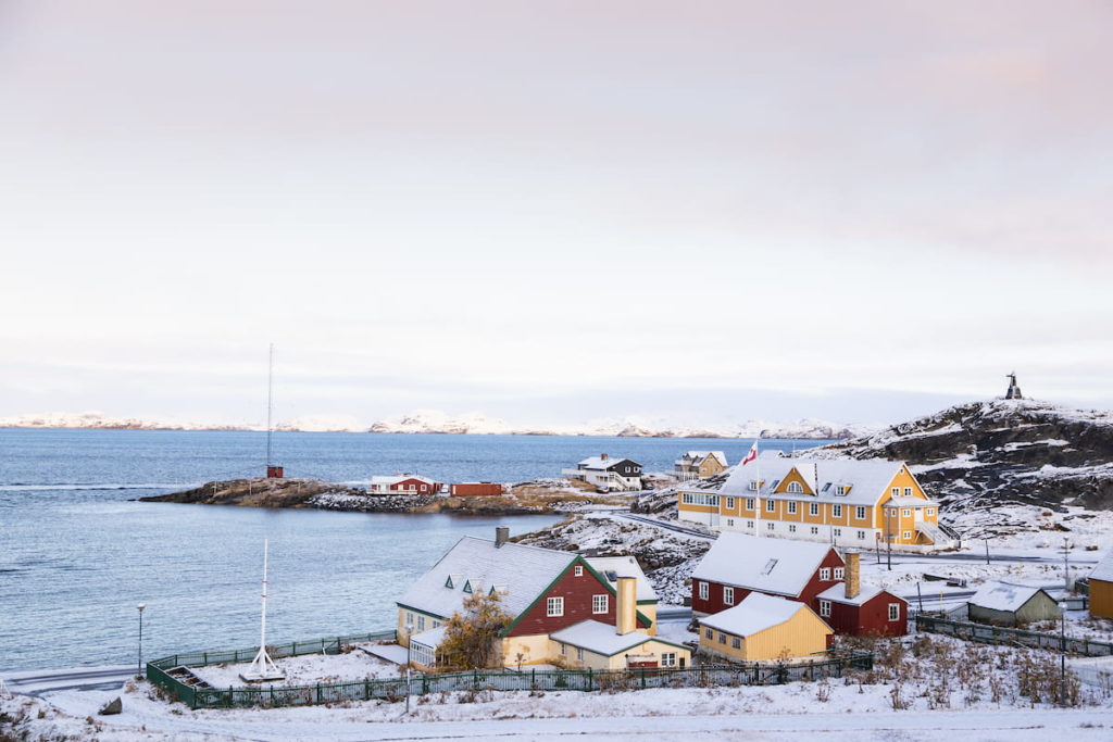 der alte Hafen in Nuuk, der Hauptstadt von Grönland