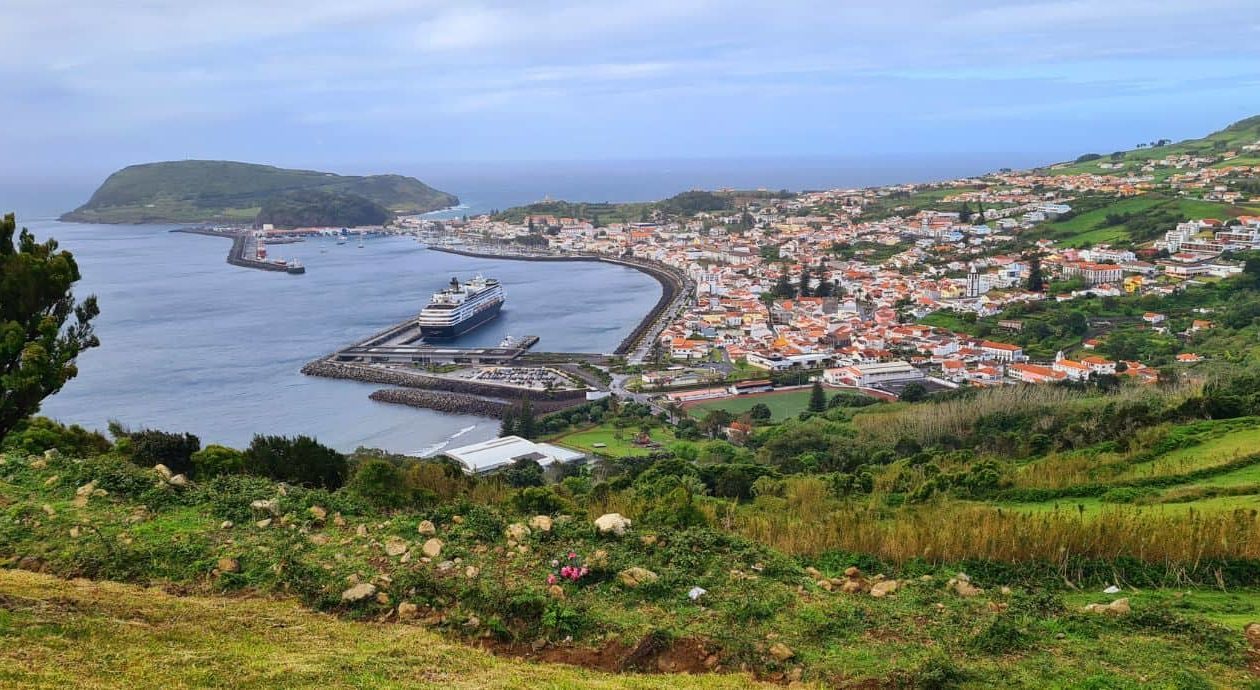 Hafen auf den Azoren, Portugal