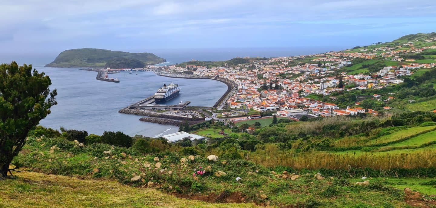 Hafen auf den Azoren, Portugal