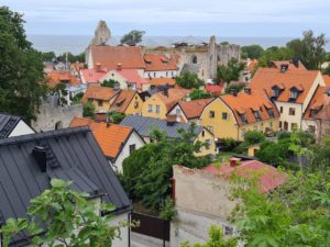 Blick auf Visby, die Hauptstadt der schwedischen Insel Gotland