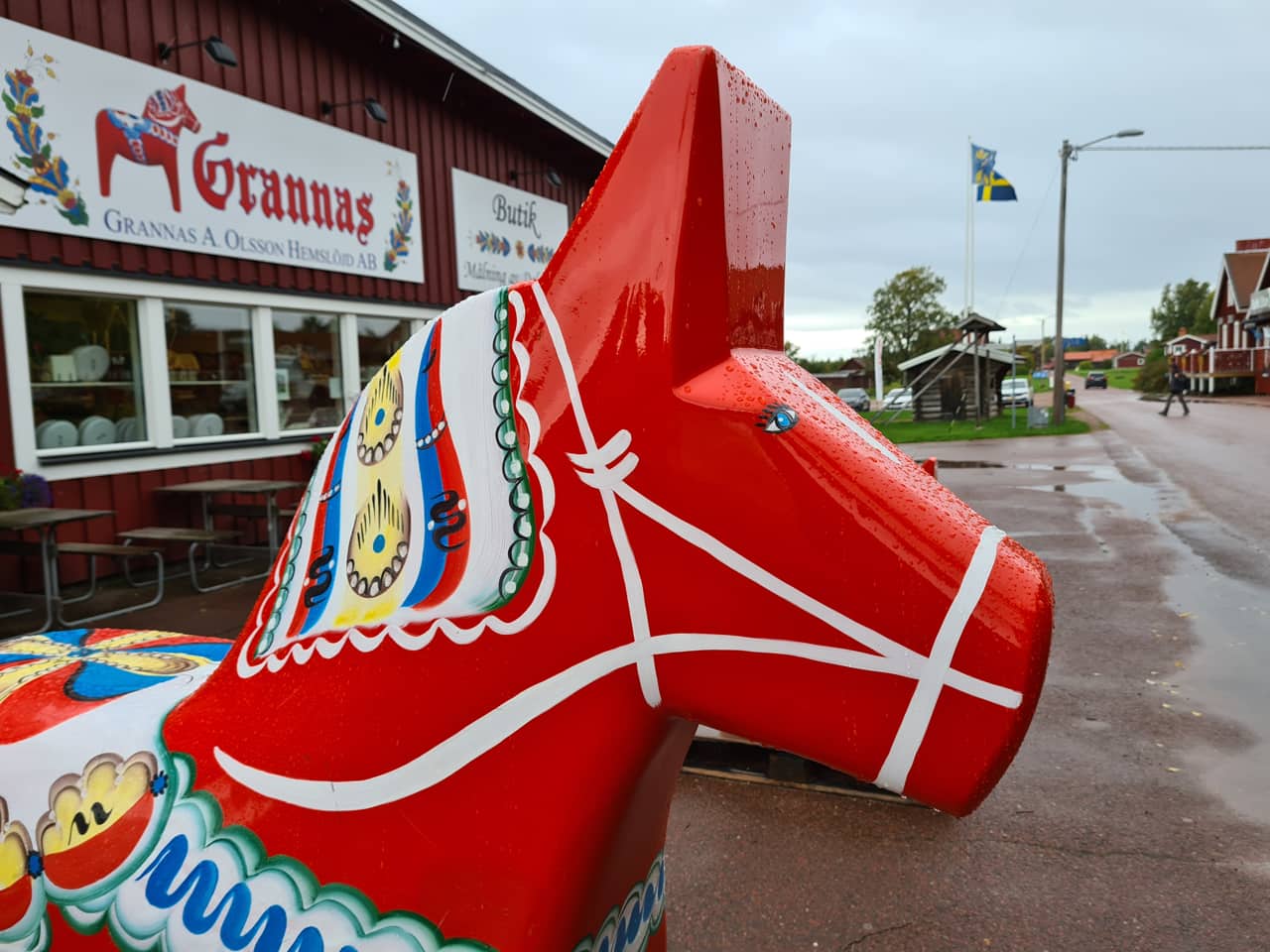 Dala-Pferde in Nusnäs im schwedischen Dalarna