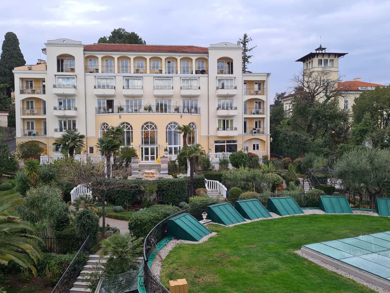 das Hotel Miramar in Opatija, Kroatien
