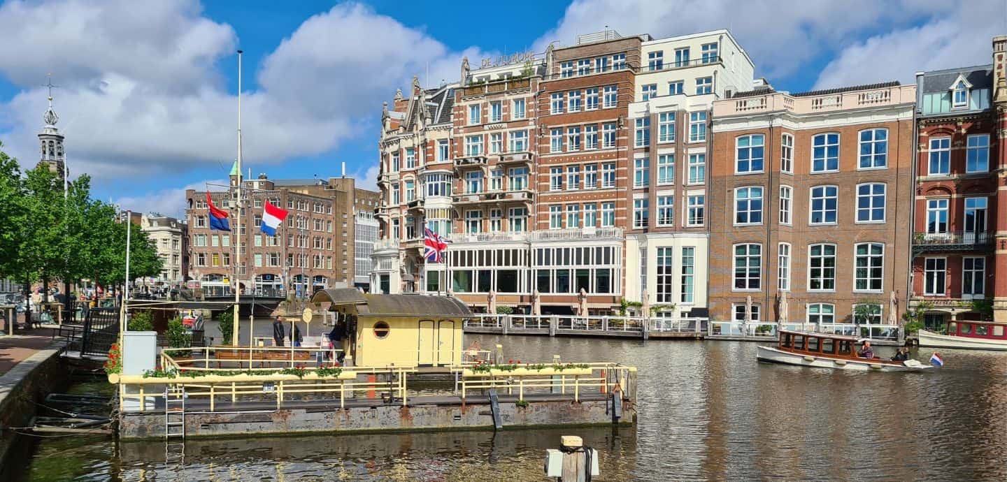 Grachtenhäuser in Amsterdam, Niederlande