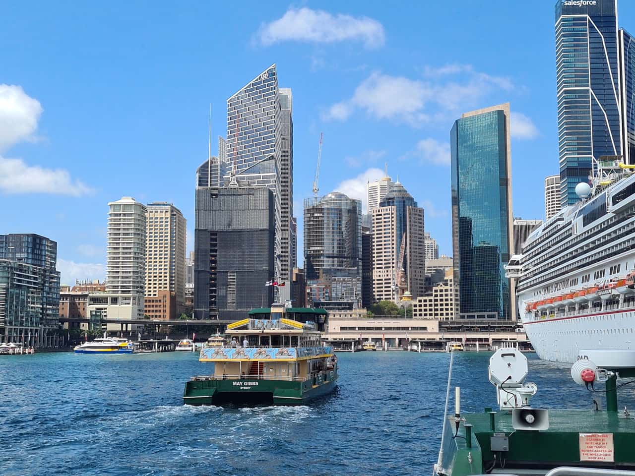 Silhouette von Sydney in Australien