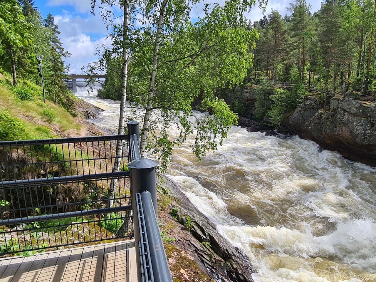 Der Imatrafall im Südosten Finnlands