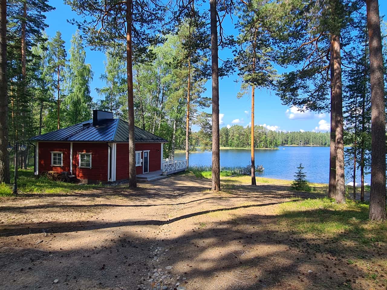 Hütte am Saimaa-See im Südsoetn Finnlands