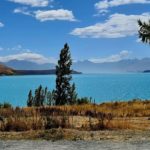 der Lake Tekapo in den neuseeländischen Alpen