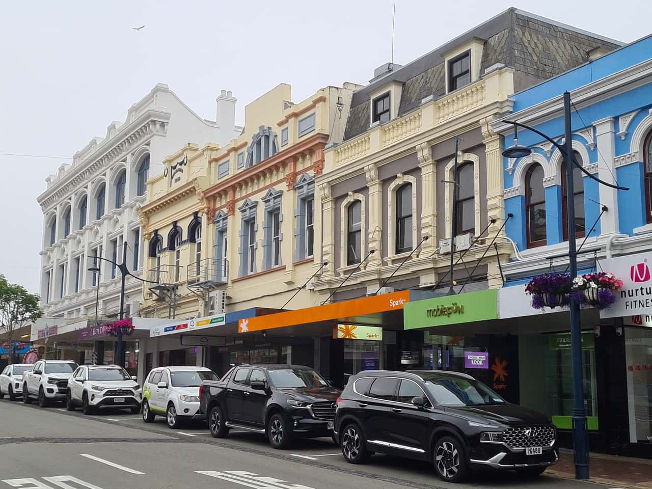 die Hafenstadt Timaru auf der Südinsel Neuseelands