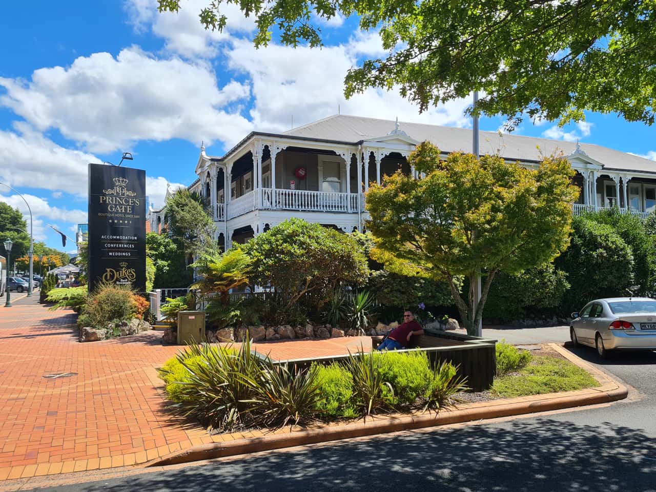 das Prince`s Gate Boutique Hotel, in Rotorua auf der Nordinsel von Neuseeland