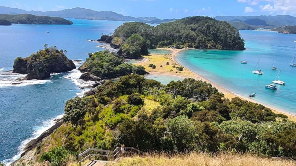 die Bay of Islands auf der Nordinsel von Neuseeland