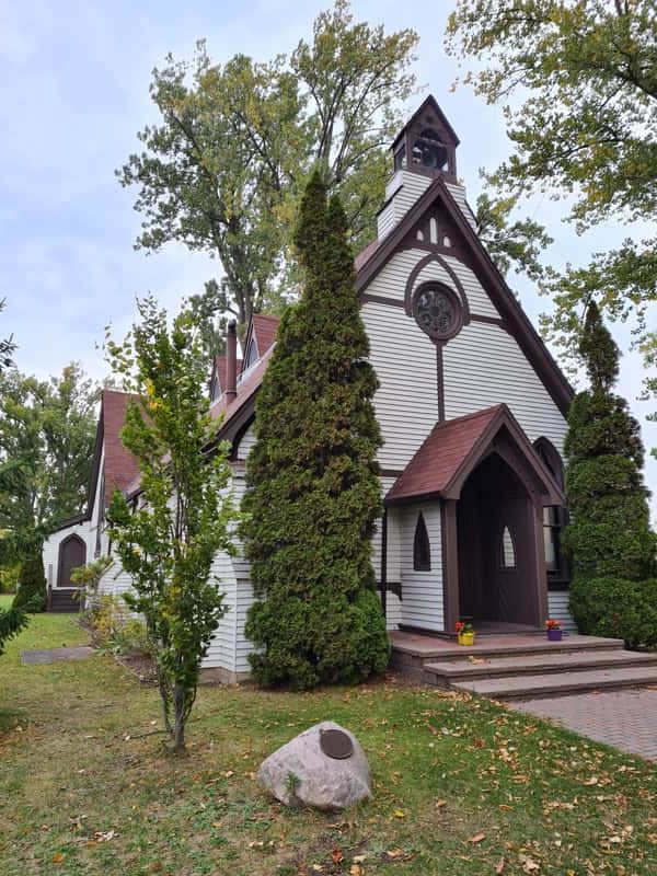 Die kleine Inselkirche der Toronto Islands, Kanada