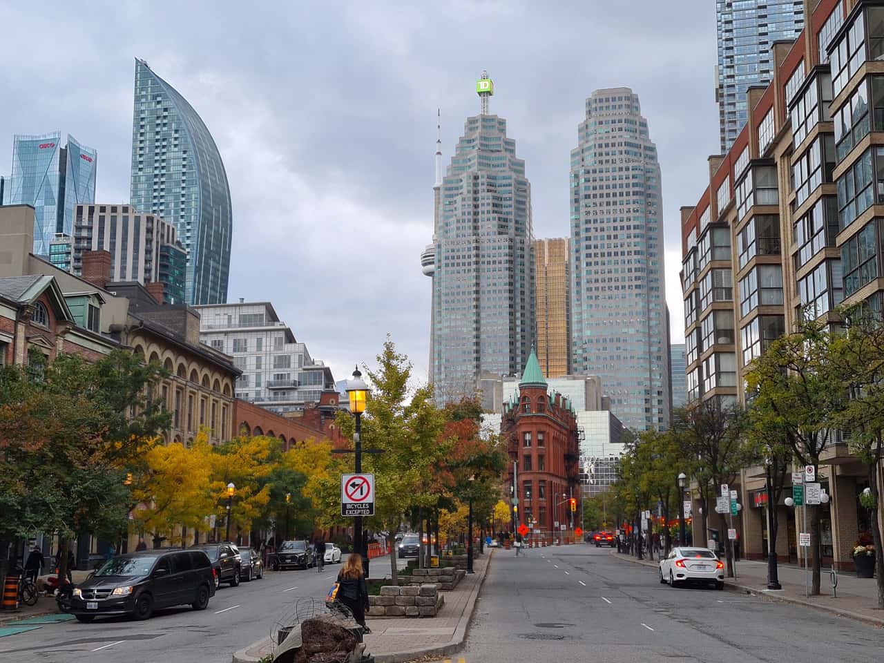 Blick auf die Hochhäuser von Toronto, Kanada