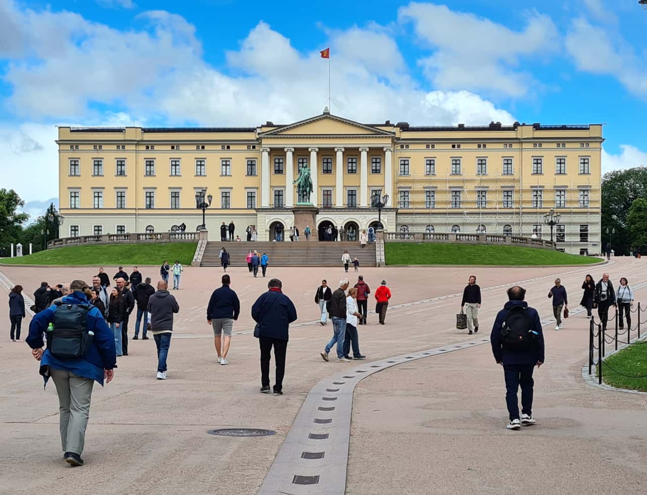das königliche Schloss von Oslo, Norwegen