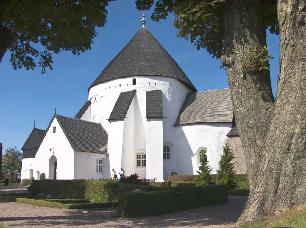 die Rundkirche von Osterlars auf der Insel Bornholm, Dänemark