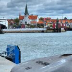 Blick auf Rönne, die Hauptstadt der Insel Bornholm, Dänemark