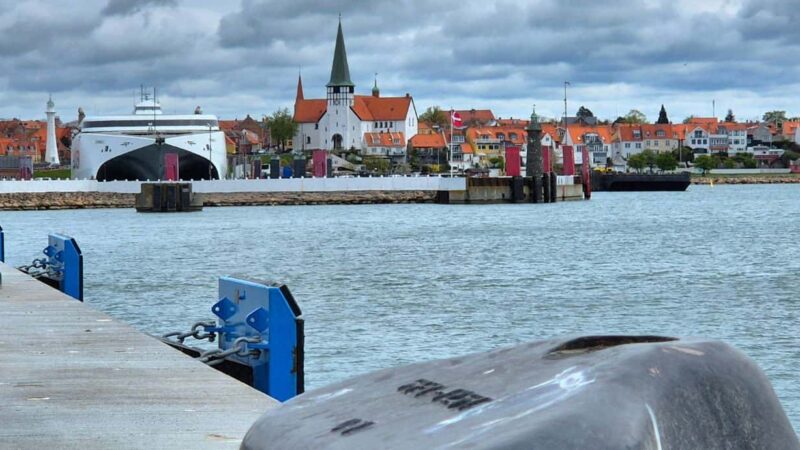 Blick auf Rönne, die Hauptstadt der Insel Bornholm, Dänemark