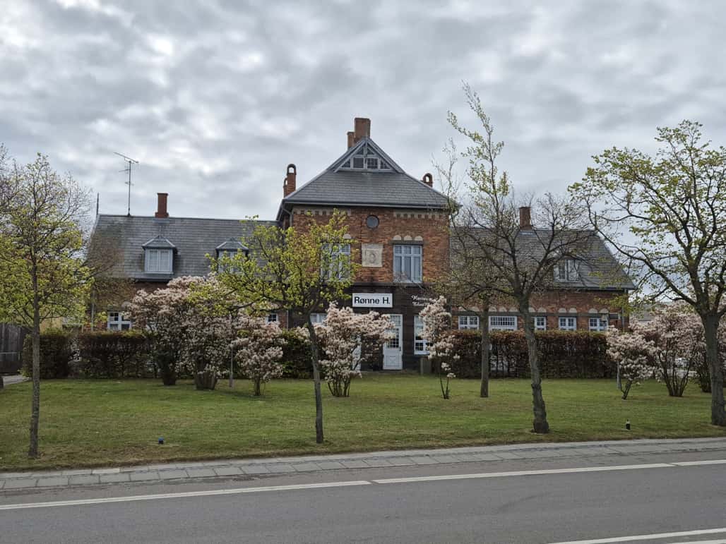 der ehemalige Bahnhof in Rönne auf der Insel Bornholm, Dänemark