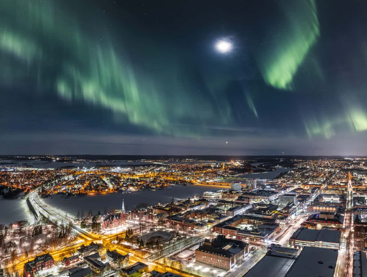 Nordlichter im Norden Schwedens