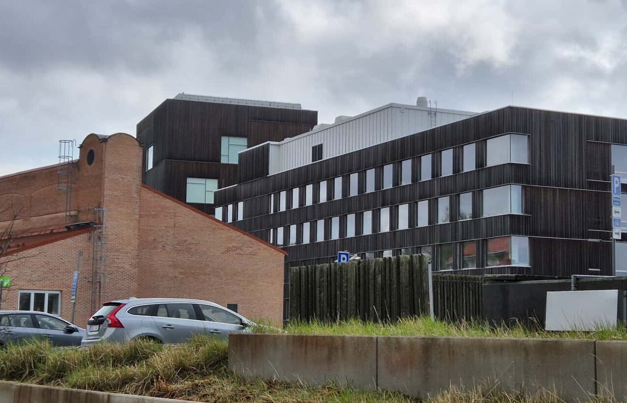 Moderne Architektur in der schwedischen Stadt Umeå